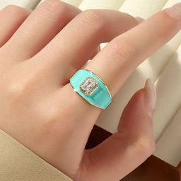 SALTY Stone Studded Finger Ring image 4