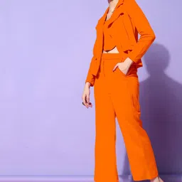 Selvia Tube Crop Top With Open-Front Jacket & Trousers image 4