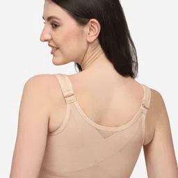 Soie Pack of 2 Front Closure Full Coverage Non Padded Non Wired Posture Correction Bra image 5