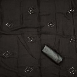 SHADOW & SAINING Geometric Embellished Sequinned Unstitched Dress Material image 2