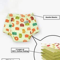 Snugkins Infants Kids Printed Pure Cotton Mid Rise Basic Briefs-SK5-PIG-SIZE-0-Pack-of-1 image 2