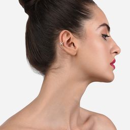 AMI Set of 2 Contemporary Ear Cuff Earrings image 2