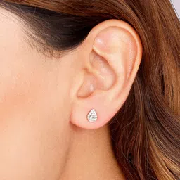 GIVA 925 Sterling Silver Contemporary Rhodium-Plated Studs Earrings image 4