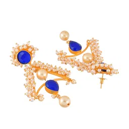 Silvermerc Designs Gold-Plated Triangular Drop Earrings image 3