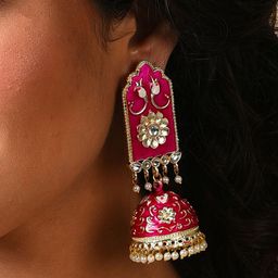 SOHI Dome Shaped Jhumkas Earrings-2