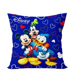 Kuber Industries Set of 3 Navy Blue Printed Reversible Square Floor Cushions image 5