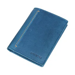 Sassora Unisex Leather Two Fold Bi-Fold RFID Wallet image 4