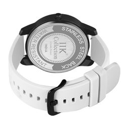 IIK COLLECTION Men Round Dial Adjustable Flexible Silicon Strap Watch image 3