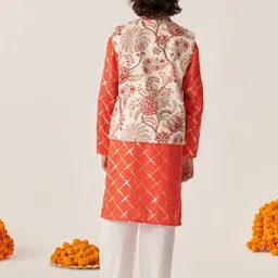 pspeaches Boys Printed Regular Kurta with Pyjamas image 5