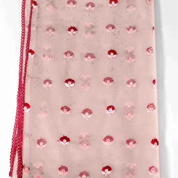 Tikhi Imli Floral Yoke Design Pleated Thread Work Kurta With Trousers & Dupatta image 3