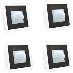 Aura 360 Degree PIR Motion Sensor | Energy Saving Motion Detector Switch | Automatic Room Light Sensor Switch with Time Delay Adjustable Fits in Modular Fitting Roma, Veto, Rider (Pack of 4) image 1