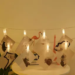 SPARK WORLD Yellow Photo Clip String Lights image 5