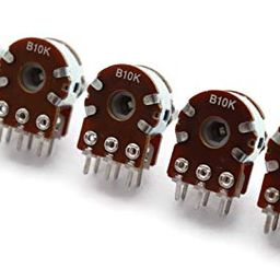 Electronic Spices PACK OF 5 10K ohm A10,B10 dual potentiometer (D-Shaft), variable resistor image 4