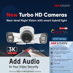 Clocite Hikvision 3K (5MP) Bullet Outdoor Camera [Color Night Vision + Built-in Audio MIC + Smart Dual Light + Motion Detection] BNC/DC Connector image 4