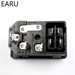 AASHIE N HOME'S 250V 10A Ac 3 In 1 Fuse Power Supply Socket Connector Rocker Switch (RED) PACK OF 5 image 2