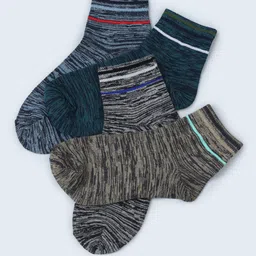 FABdon Men Pack Of 4 Patterned Ankle-Length Socks image 5
