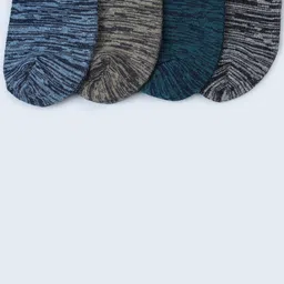 FABdon Men Pack Of 4 Patterned Ankle-Length Socks image 3