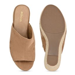 Rocia Open Toe Suede Wedge Heels image 4