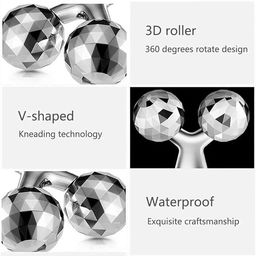samisha Gua Sha Ice Roller For Face Massager 3-In-1 Facial Massage Set Combo With Jade Roller & Gua Sha Stone, Ice Roller, And 3D Massager Roller For Skin, Eyes, And Body, Reusable Face Tool Kit image 5