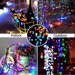 SPARK WORLD Black & Blue Rice-Shaped String Lights image 2