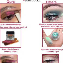 Veoni BELLE Set Of 4  Color Changing Eyeshadow- Rust-Venus-Aqua & Fall - 2g Each image 3