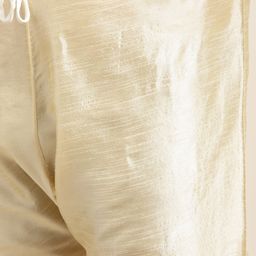 SOJANYA PLUS Men Plus Size Beige Solid Kurta & Churidar Comes With a Nehru Jacket image 2