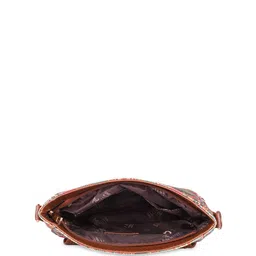 THE CLOWNFISH Ethnic Motifs Printed Structured Sling Bag image 4
