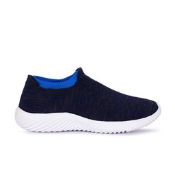 aadi Men Woven Design Lightweight Comfort Insole Mesh Contrast Sole Slip-On Sneakers image 3