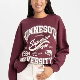 DeFacto Typography Printed Pullover image 4