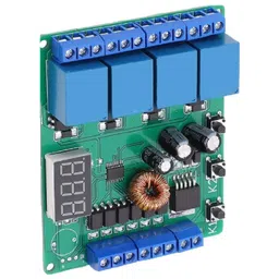 5/12/24V 4CH Relay Module Programmable Trigger Delay Time Motor Positive Reversing Controller DC6-24V image 3