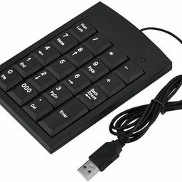 liweare USB Numeric Keypads Portable Slim Mini Number Pad Keyboard for Laptop Desktop Computer PC, 10 Key USB keypad Black image 3