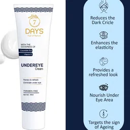 7 DAYS Set of 4 Under Eye Cream with Vitamin E & Cucumber Extract - 30 ml each image 5