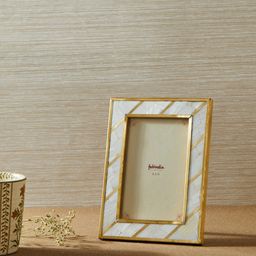 Fabindia White & Gold Solid Photo Frames-image-22