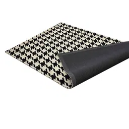 PRESTO Black & White Abstract Printed No Shredding Carpet image 3
