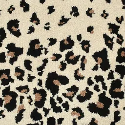PRESTO Black & Cream-Coloured Abstract Printed No Shredding Carpet image 5