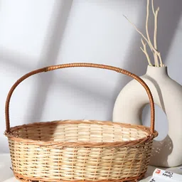 HABERE INDIA Beige Fruit Basket & Gift Hamper Basket Organiser-54