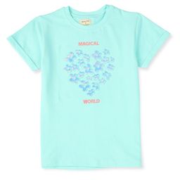 Gini and Jony Girls Floral Printed Cotton T-shirts-image-46