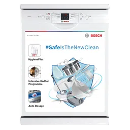 BOSCH Series 6 13 Place Settings Free Standing Dishwasher with Glass Protection Technology (White)-picture-7
