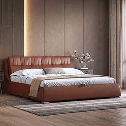 urban ladder Stanhope Fabric King Size Bed with Hydraulic Storage Bed in Sienna Brown...-picture-26