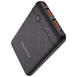 Candytech PB3C1 5000 mAh 22.5W Fast Charging Power Bank (2 Type A Ports, Short Circuit Protection, Black)-image-44