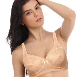 Enamor Beige Non-Wired Non Padded Full Coverage Everyday Bra FB06-picture-45