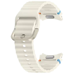 SAMSUNG ET-SNL30SWEGIN HNBR Sport Band for Galaxy Watch7 (S/M) (Breathable Design, Cream)-11