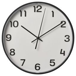 ikea pluttis Wall clock, black, 28 cm-picture-21