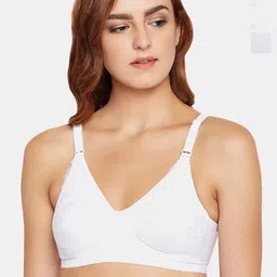 Bodycare Pack Of 3 Full Coverage Cut and Sew Anti Bacterial Cotton Non Padded Feeding Bra-28