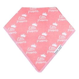 Polka Tots Infants Princess Printed Organic Cotton Two Layer Bandana Style Bibs-image-12