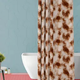 ArtzFolio Brown Printed Waterproof Shower Curtain-image-97