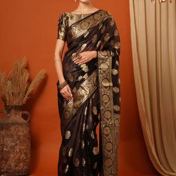 DIVASTRI Woven Design Zari Pure Silk Kanjeevaram Saree-image-46