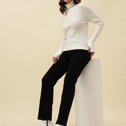 Beatnik Women Turtle Neck Long Sleeves Pullover Sweater-image-31