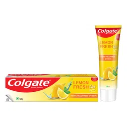 Colgate Lemon Fresh Gel Toothpaste to Fight Yellowness of Teeth - 120g-24