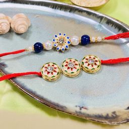 JN HANDICRAFT Blue Rakhi-image-95